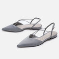 Chain-Detail Slingback Flats