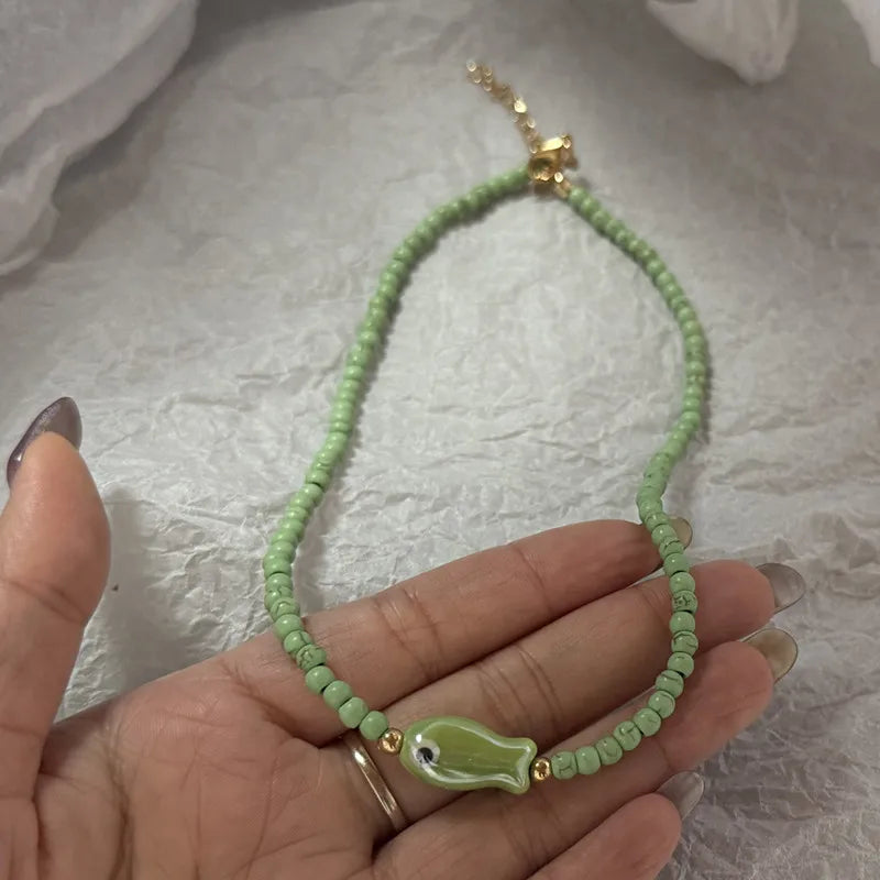 Ceramic Fish Necklace