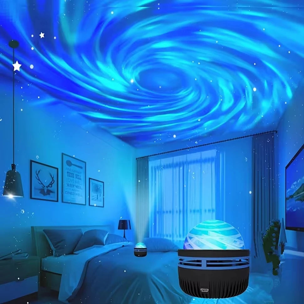 LED Galaxy Star Projector Night Light