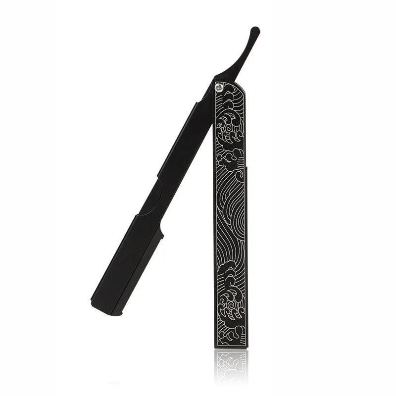 Folding Barber Razor Holder — Blades Not Included