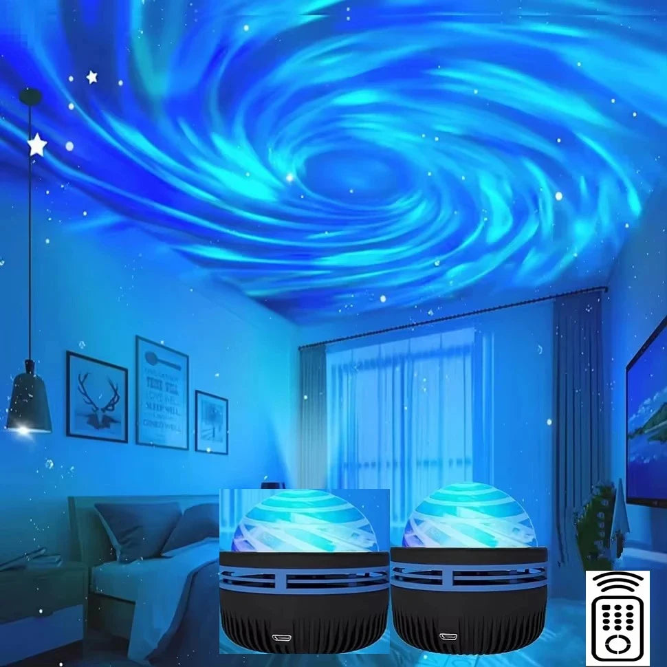 LED Galaxy Star Projector Night Light